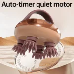 Auto-Timer Waterproof Electric Head Massager Red Light Scalp Stress Relax