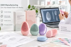How OEM Manufacturers Help Retailers Launch Exclusive Silicone Facial Brushes