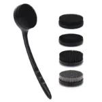 4 in 1 Ergonomic Long Handle Silicone Body Back Scrubber Exfoliating Brush