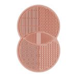 LMZ023 Silicone Makeup Brush Cleaning Pad with Sucker Paint Brush Cleaner Mat