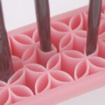 LMZ055 Rectangle Silicone Makeup Brush Holder Cosmetic Brush Holder Organizer