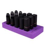 LMZ276 Rectangle Silicone Vintage Lipstick Holder Organizer Lipstick Storage