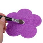 LMZ322 Silicone Makeup Brush Cleaning Pad Beauty Paint Brush Cleaner Mat with Sucker
