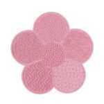 LMZ322 Silicone Makeup Brush Cleaning Pad Beauty Paint Brush Cleaner Mat with Sucker