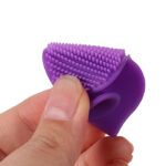 LMZ332 Lip Shape Face Scrub Brush Silicone Cleansing Brush for Face
