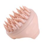 LMZ333 Wholesale Wheat Straw Silicone Scalp Massager Shampoo Brush Hair Scrubber