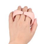 LMZ333 Wholesale Wheat Straw Silicone Scalp Massager Shampoo Brush Hair Scrubber