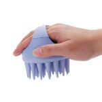 LMZ355 Long Bristles Wheat Straw Silicone Scalp Massager Hair Massage Brush for Hair Growth