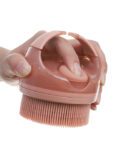 LMZ357 Wholesale Silicone Body Scrubber Exfoliating Bath Shower Brush with Dispenser