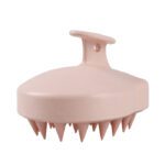 LMZ363 Wheat Straw Gourd Shape Silicone Scalp Massager Hair Brush Scrubber Shampoo Brush